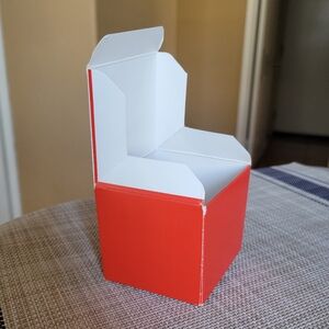 Small Red & White Coach Gift Box, Folding (Get this Free w/Purchase!)